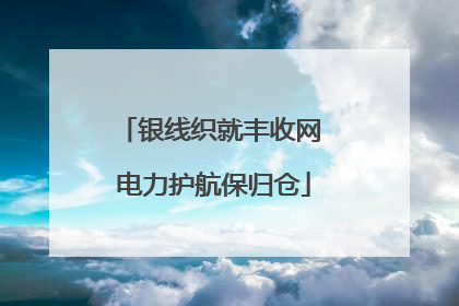 银线织就丰收网 电力护航保归仓